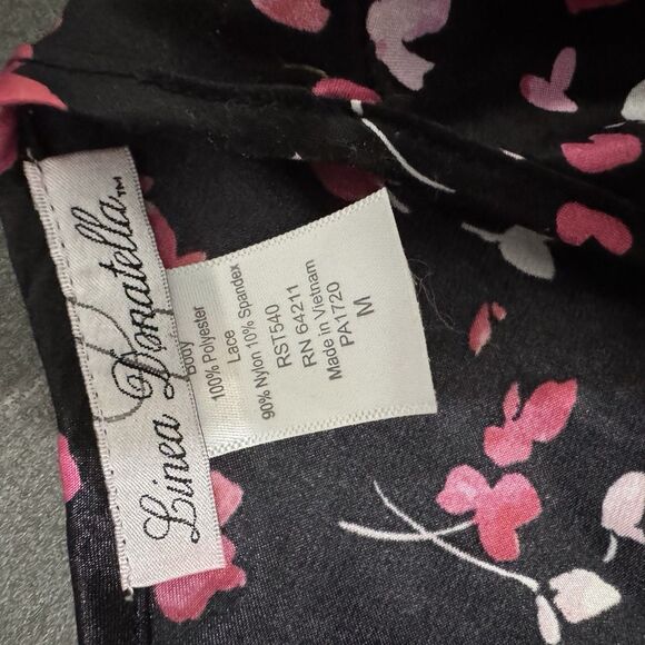 Vintage Y2k Linea Donatella Floral Cami Top & Shorts Size Medium Silky Sexy - Picture 2 of 3